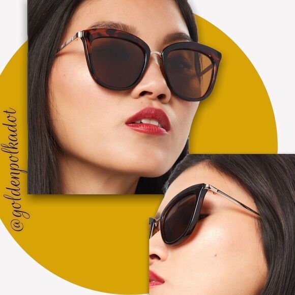 LE Specs Mocha Mousse
Polarized Sunglasses tortoiseshell shiny metal NWT - Picture 4 of 17